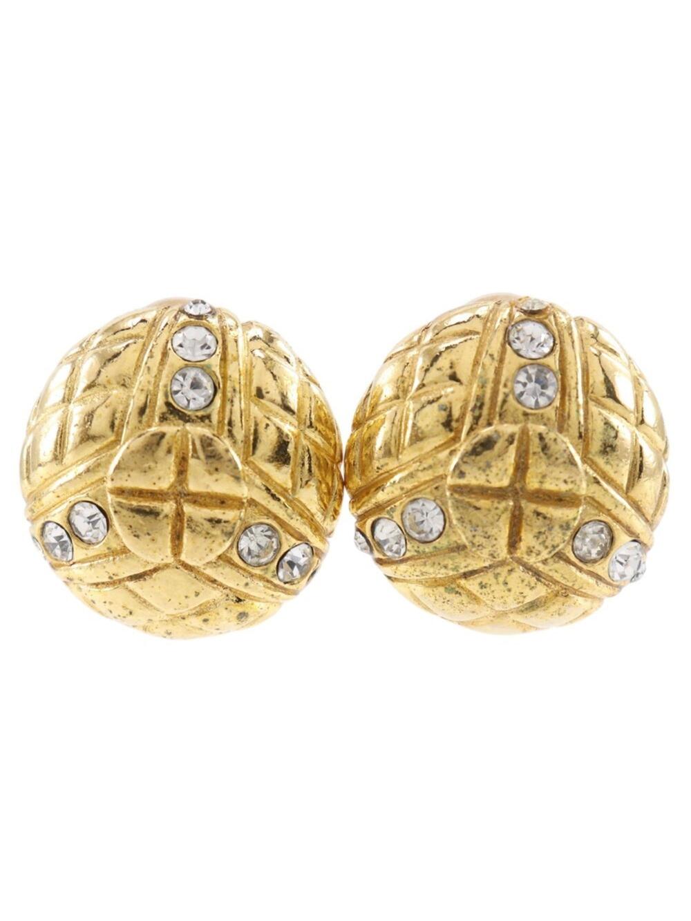 Chanel Vintage Earrings Rhinestone #256811C61B